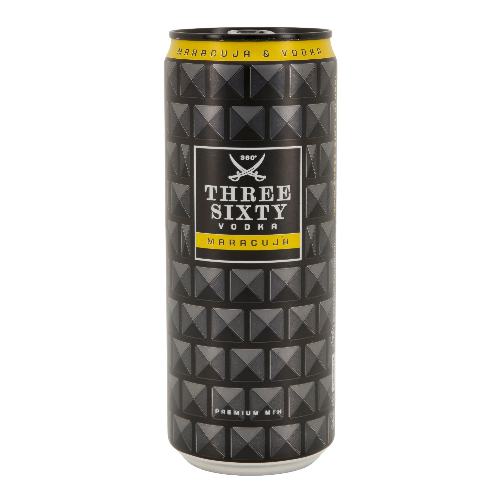 Alkoholisches Mischgetränk Three Sixty Vodka | Maracuja | 10 % vol | 0,33 l Dose Three Sixty